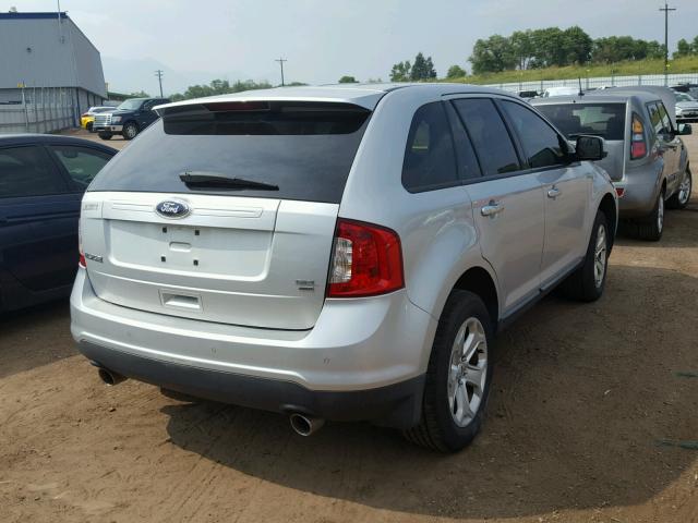 2FMDK4JC6BBA09147 - 2011 FORD EDGE SEL SILVER photo 4