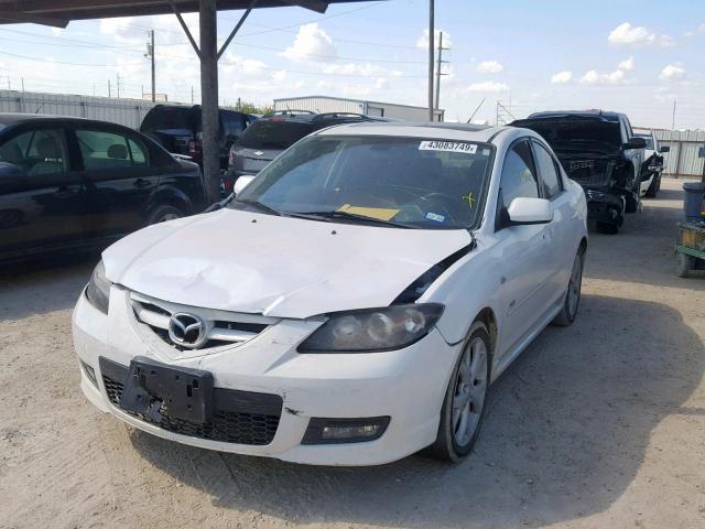 JM1BK323981821308 - 2008 MAZDA 3 S WHITE photo 2