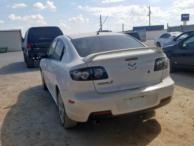 JM1BK323981821308 - 2008 MAZDA 3 S WHITE photo 3