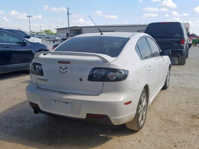 JM1BK323981821308 - 2008 MAZDA 3 S WHITE photo 4