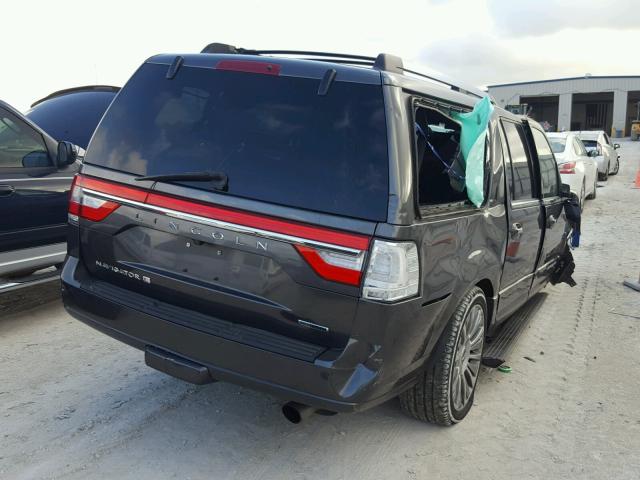 5LMJJ3HT4FEJ10376 - 2015 LINCOLN NAVIGATOR 灰色 照片 4
