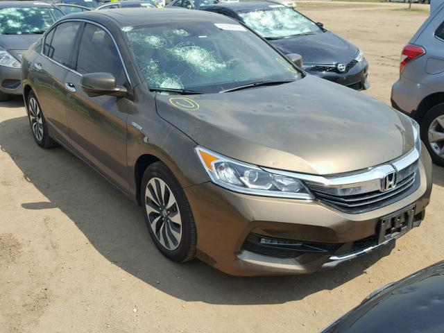 JHMCR6F52HC026472 - 2017 HONDA ACCORD HYB BROWN photo 1