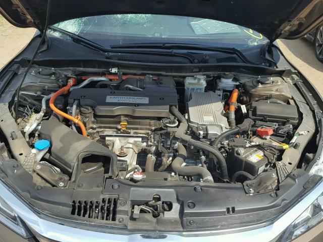 JHMCR6F52HC026472 - 2017 HONDA ACCORD HYB BROWN photo 7