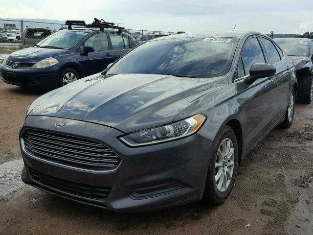 1FA6P0G7XF5101136 - 2015 FORD FUSION S CHARCOAL photo 2