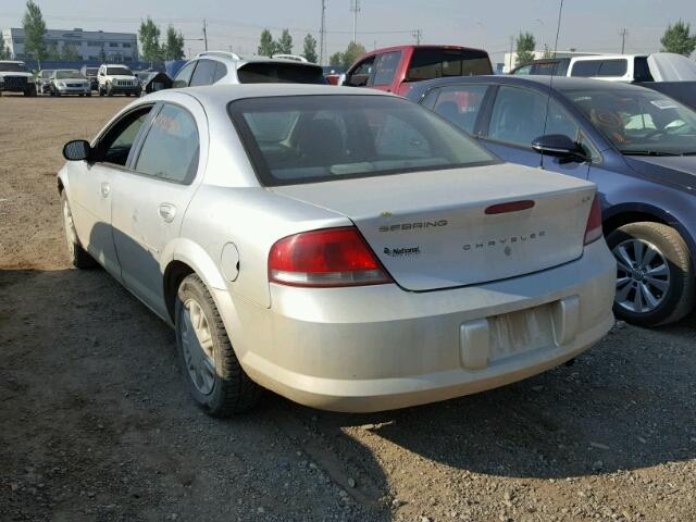 1C3EL46R93N516556 - 2003 CHRYSLER SEBRING LX SILVER photo 3