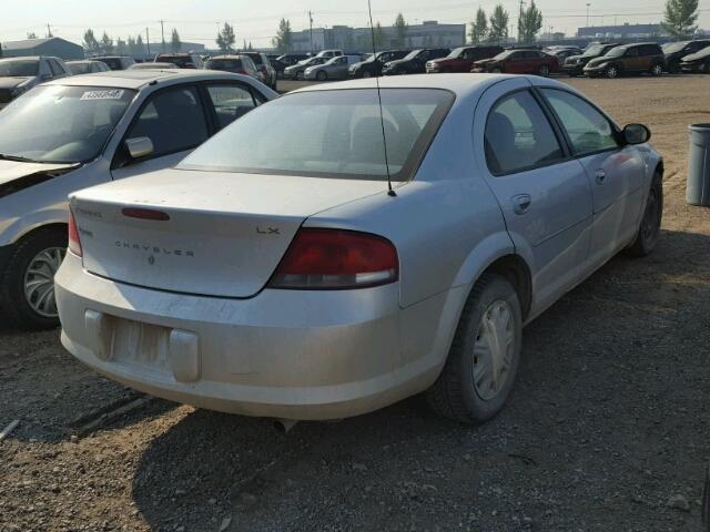 1C3EL46R93N516556 - 2003 CHRYSLER SEBRING LX SILVER photo 4