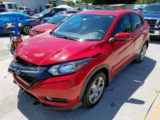 3CZRU5H5XGM716057 - 2016 HONDA HR-V EX RED photo 2