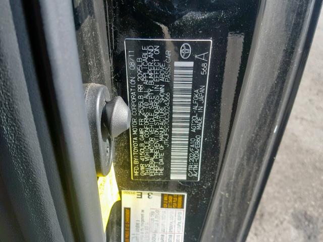 JTKJF5C70C3024366 - 2012 TOYOTA SCION TC შავი ფოტო 10