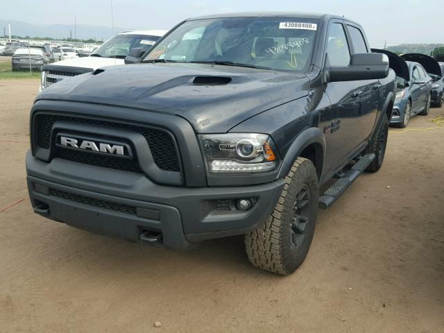 1C6RR7YT6JS117261 - 2018 RAM 1500 REBEL BLACK photo 2