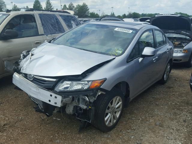 19XFB2F94CE023024 - 2012 HONDA CIVIC EXL SILVER photo 2