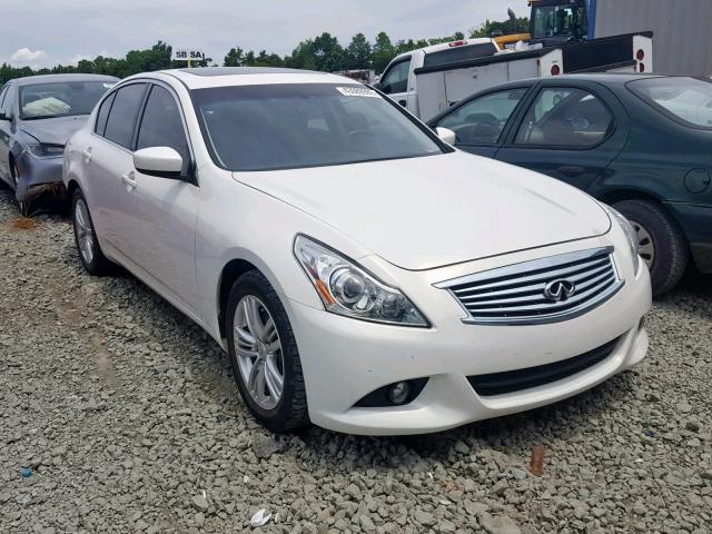 JN1CV6APXDM305357 - 2013 INFINITI G37 BASE WHITE photo 1