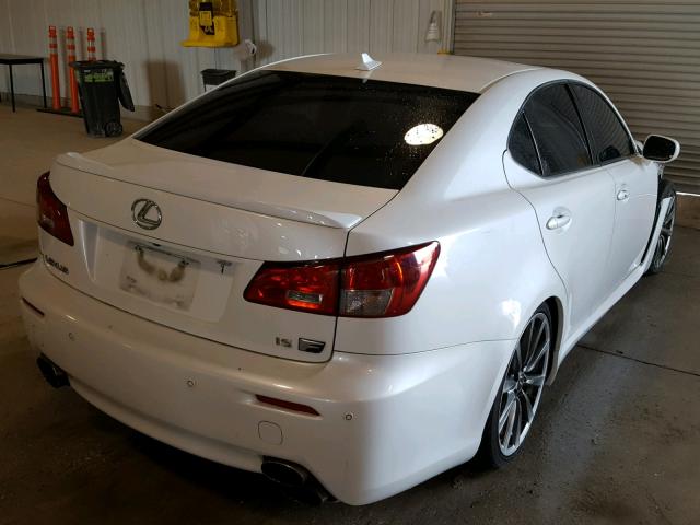 JTHBP262985002318 - 2008 LEXUS IS-F WHITE photo 4