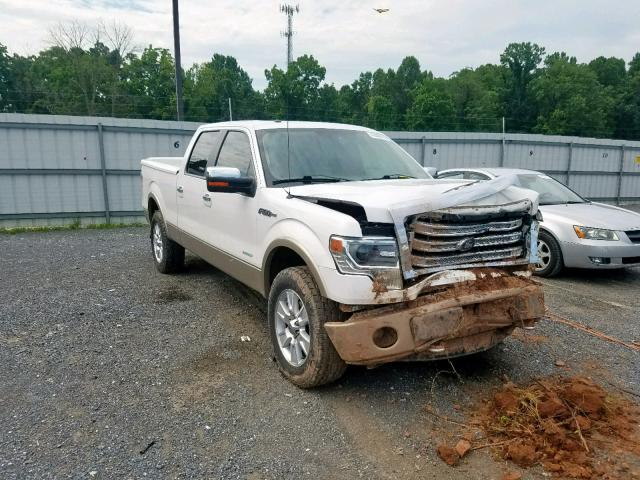1FTFW1ET9DFC25635 - 2013 FORD F150 SUPER WHITE photo 1