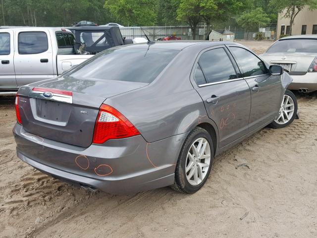 3FAHP0JAXCR216308 - 2012 FORD FUSION SEL GRAY photo 4