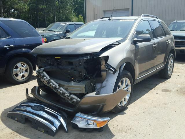 2FMDK4JC3DBC81643 - 2013 FORD EDGE SEL GRAY photo 2