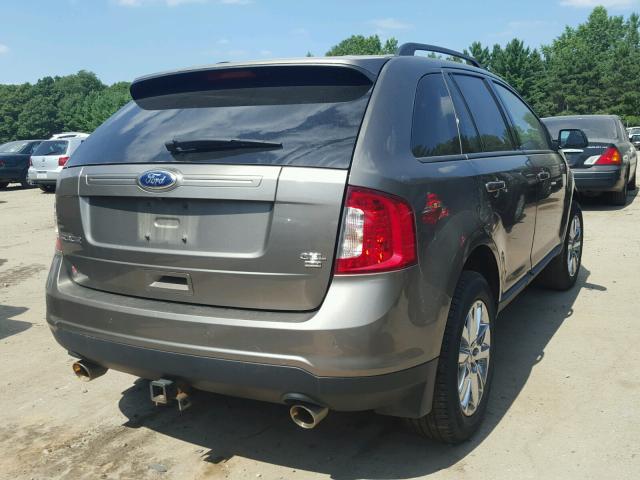 2FMDK4JC3DBC81643 - 2013 FORD EDGE SEL GRAY photo 4