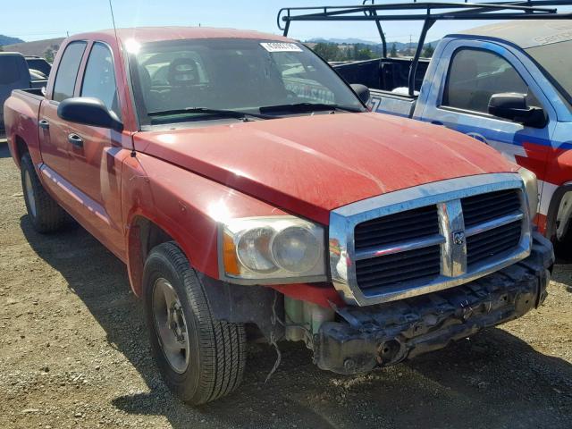 1D7HE48N76S533929 - 2006 DODGE DAKOTA QUA RED photo 1