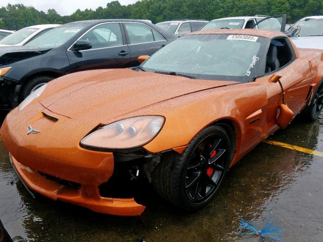 1G1YZ25E695107507 - 2009 CHEVROLET CORVETTE Z ORANGE photo 9