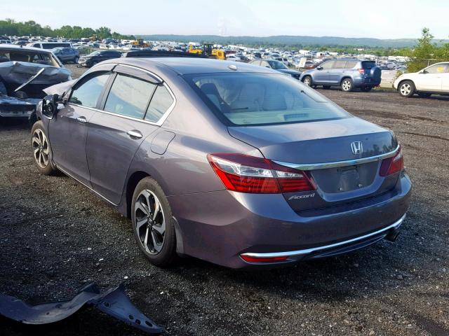 1HGCR2F82HA031821 - 2017 HONDA ACCORD EXL GRAY photo 3