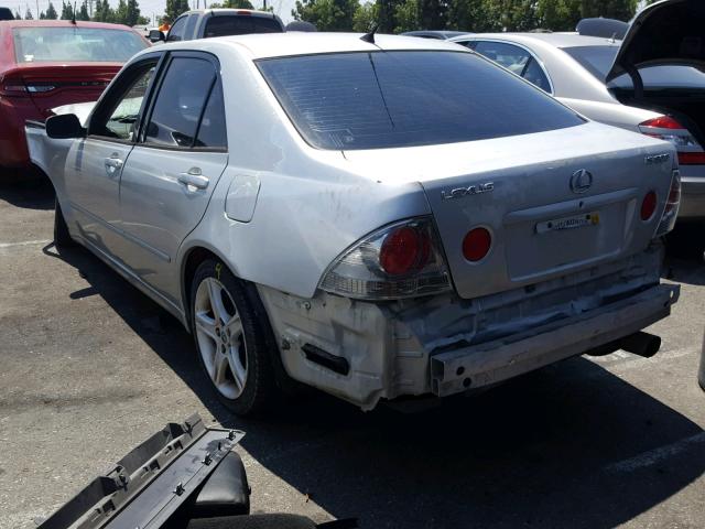 JTHBD182210025801 - 2001 LEXUS IS 300 SILVER photo 3