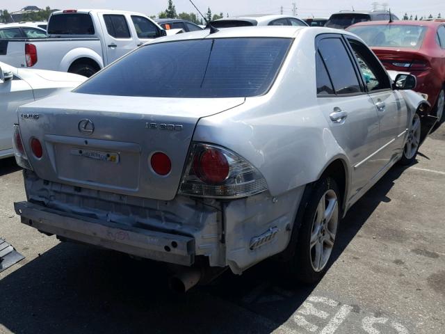 JTHBD182210025801 - 2001 LEXUS IS 300 SILVER photo 4