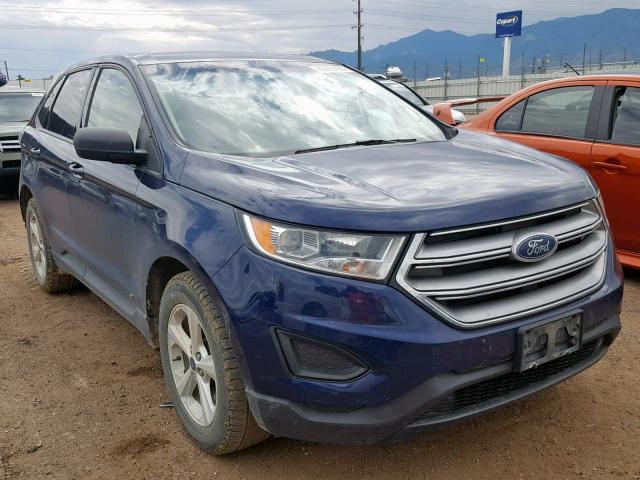 2FMPK4G90GBC42554 - 2016 FORD EDGE SE BLUE photo 1