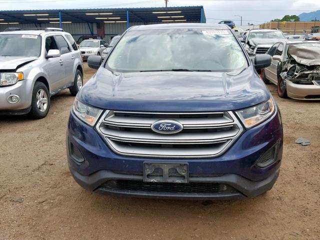 2FMPK4G90GBC42554 - 2016 FORD EDGE SE BLUE photo 9