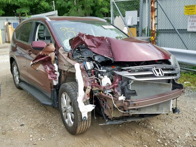 5J6RM4H72EL059698 - 2014 HONDA CR-V EXL BURGUNDY photo 1