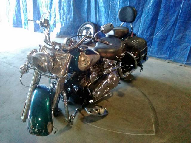 1HD1BWB154Y024324 - 2004 HARLEY-DAVIDSON FLSTCI TEAL photo 2