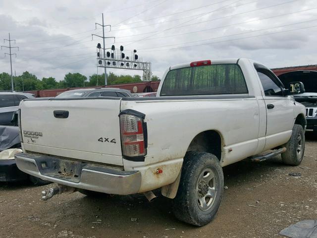 3D7KU26D74G259899 - 2004 DODGE RAM 2500 S თეთრი ფოტო 4