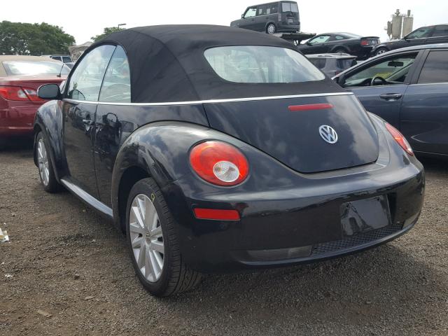 3VWRG31Y28M413116 - 2008 VOLKSWAGEN NEW BEETLE BLACK photo 3