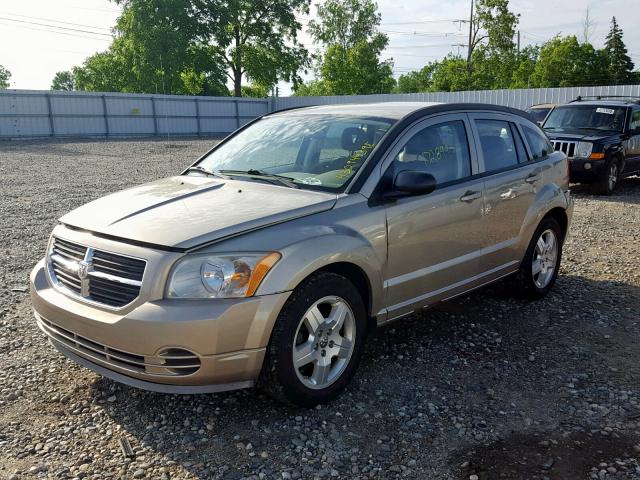 1B3HB48A69D209073 - 2009 DODGE CALIBER SX GOLD photo 2