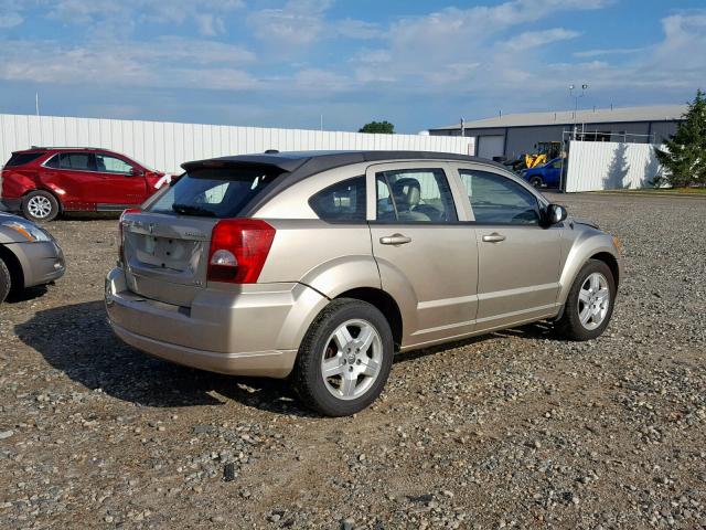 1B3HB48A69D209073 - 2009 DODGE CALIBER SX GOLD photo 4