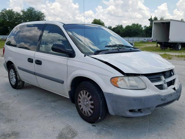 1D4GP25B47B183002 - 2007 DODGE CARAVAN SE WHITE photo 1