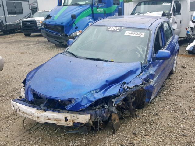 JM1BK343671693248 - 2007 MAZDA 3 HATCHBAC BLUE photo 2