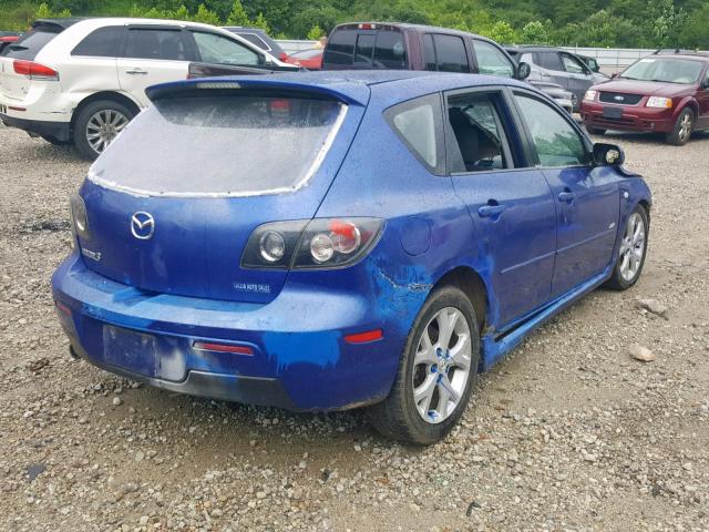 JM1BK343671693248 - 2007 MAZDA 3 HATCHBAC BLUE photo 4