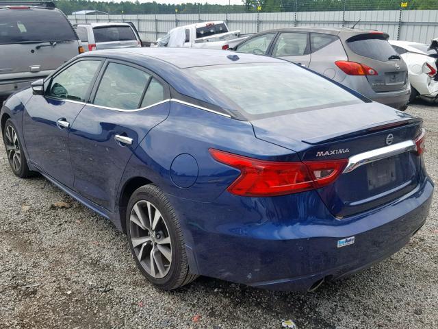 1N4AA6AP9GC434304 - 2016 NISSAN MAXIMA 3.5 BLUE photo 3