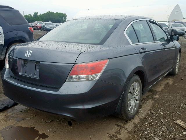 1HGCP2F38AA090307 - 2010 HONDA ACCORD LX CHARCOAL photo 4