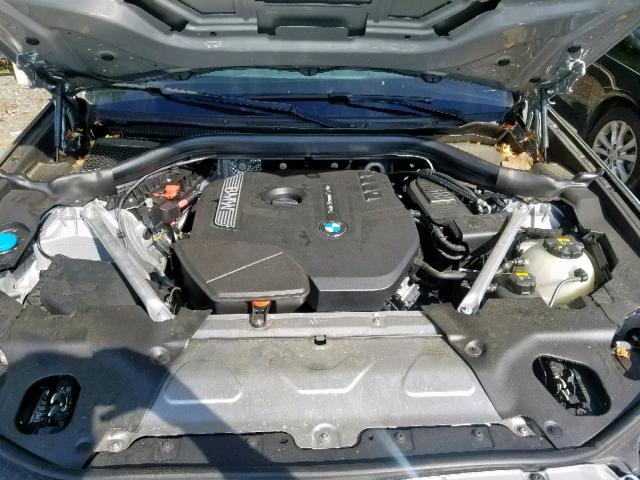 5UXTR9C50JLC82754 - 2018 BMW X3 XDRIVE 银色 照片 7