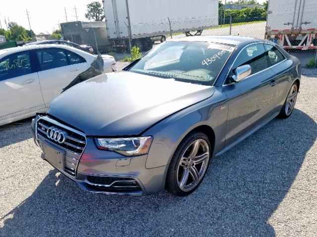 WAUCGAFR8DA071819 - 2013 AUDI S5 PREMIUM GRAY photo 2