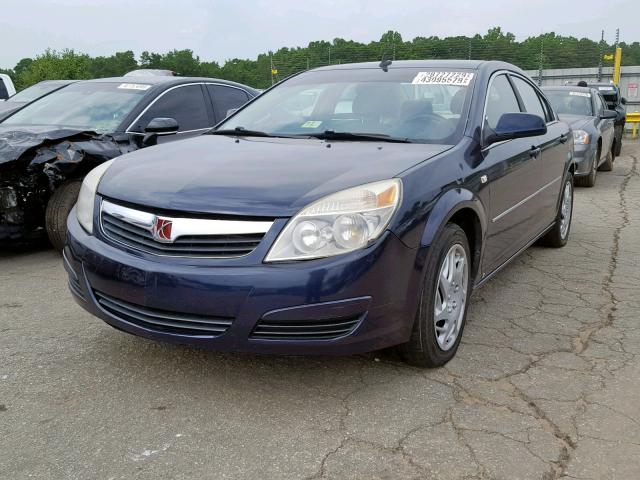 1G8ZS57B08F188009 - 2008 SATURN AURA XE BLUE photo 2