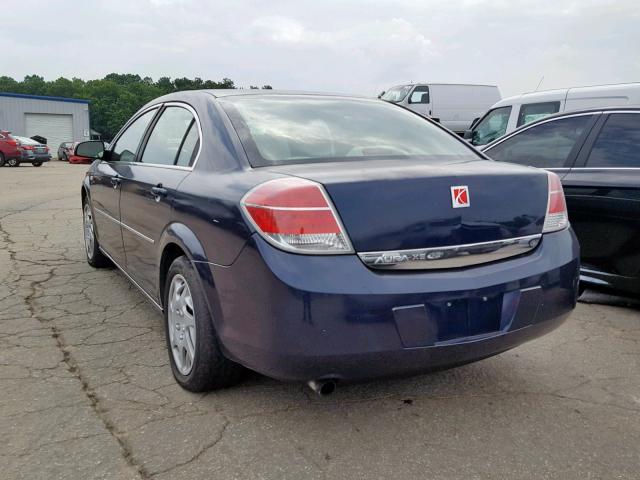 1G8ZS57B08F188009 - 2008 SATURN AURA XE BLUE photo 3