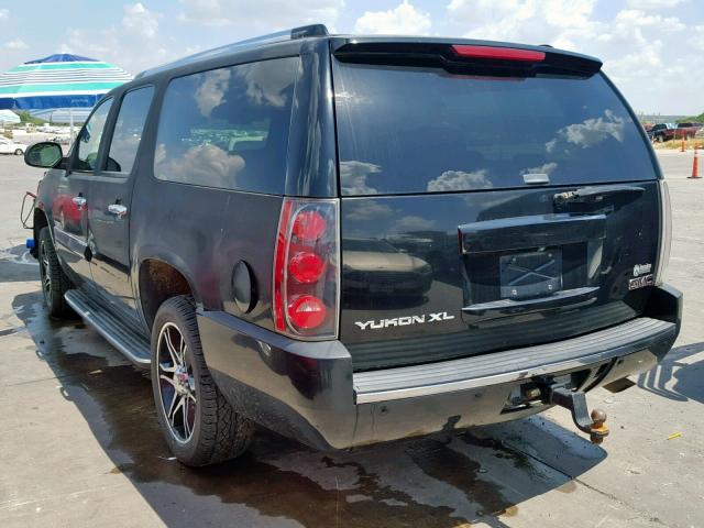 1GKFK66837J372770 - 2007 GMC YUKON XL D BLACK photo 3