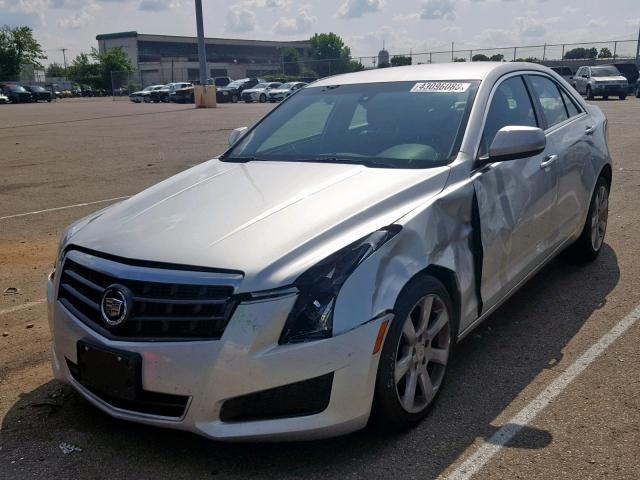 1G6AG5RX8E0176267 - 2014 CADILLAC ATS SILVER photo 2