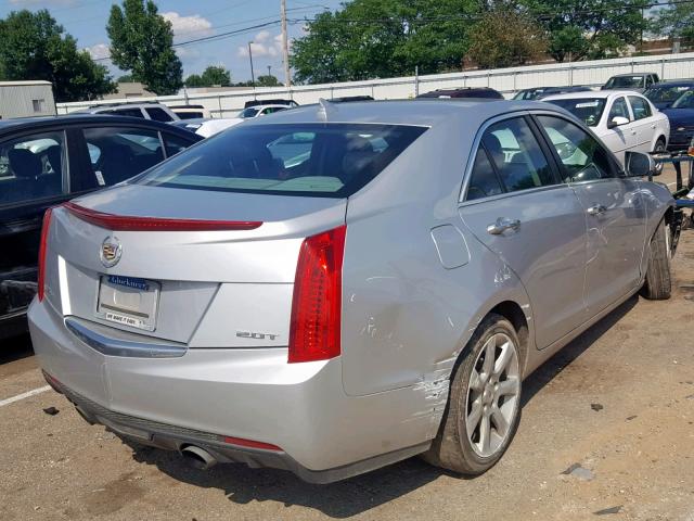 1G6AG5RX8E0176267 - 2014 CADILLAC ATS SILVER photo 4