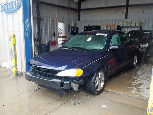 1G2NF52E34M653533 - 2004 PONTIAC GRAND AM S BLUE photo 2