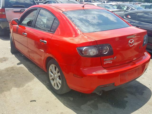 JM1BK12F471616976 - 2007 MAZDA 3 I RED photo 3