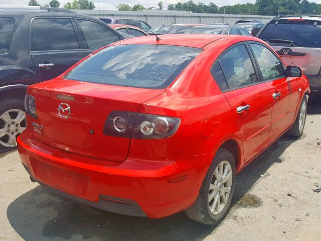 JM1BK12F471616976 - 2007 MAZDA 3 I RED photo 4