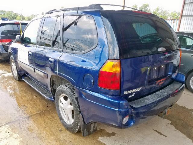 1GKDT13S022117715 - 2002 GMC ENVOY BLUE photo 3