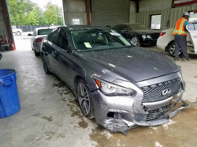 JN1BV7AR9EM704586 - 2014 INFINITI Q50 BASE GRAY photo 1